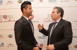 Imagens de bastidores do Tel� Santana, com jogadores, t�cnicos, autoridades e convidados