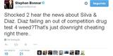 Stephan Bonnar: 'Chocado por ouvir a notcia sobre Silva e Diaz. Diaz foi pego em um teste por usar erva? Francamente, isso  trapaa...'