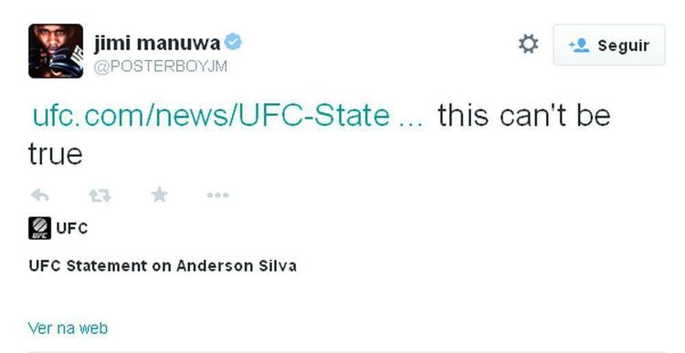 Jimi Manuwa: 'Não pode ser verdade'.