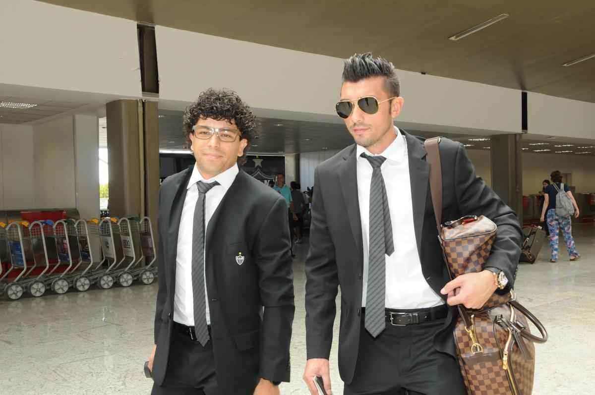 Embarque do Atltico para enfrentar o Colo Colo no Chile