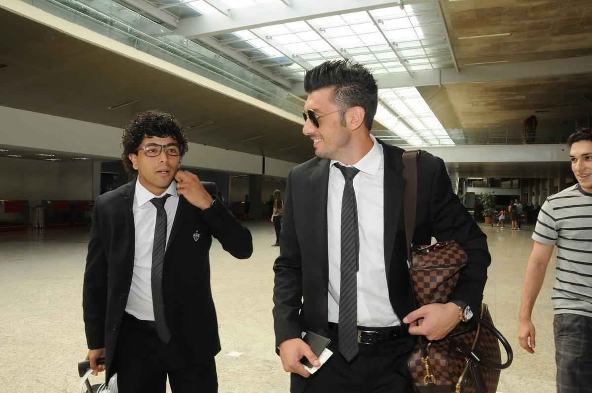 Embarque do Atltico para enfrentar o Colo Colo no Chile