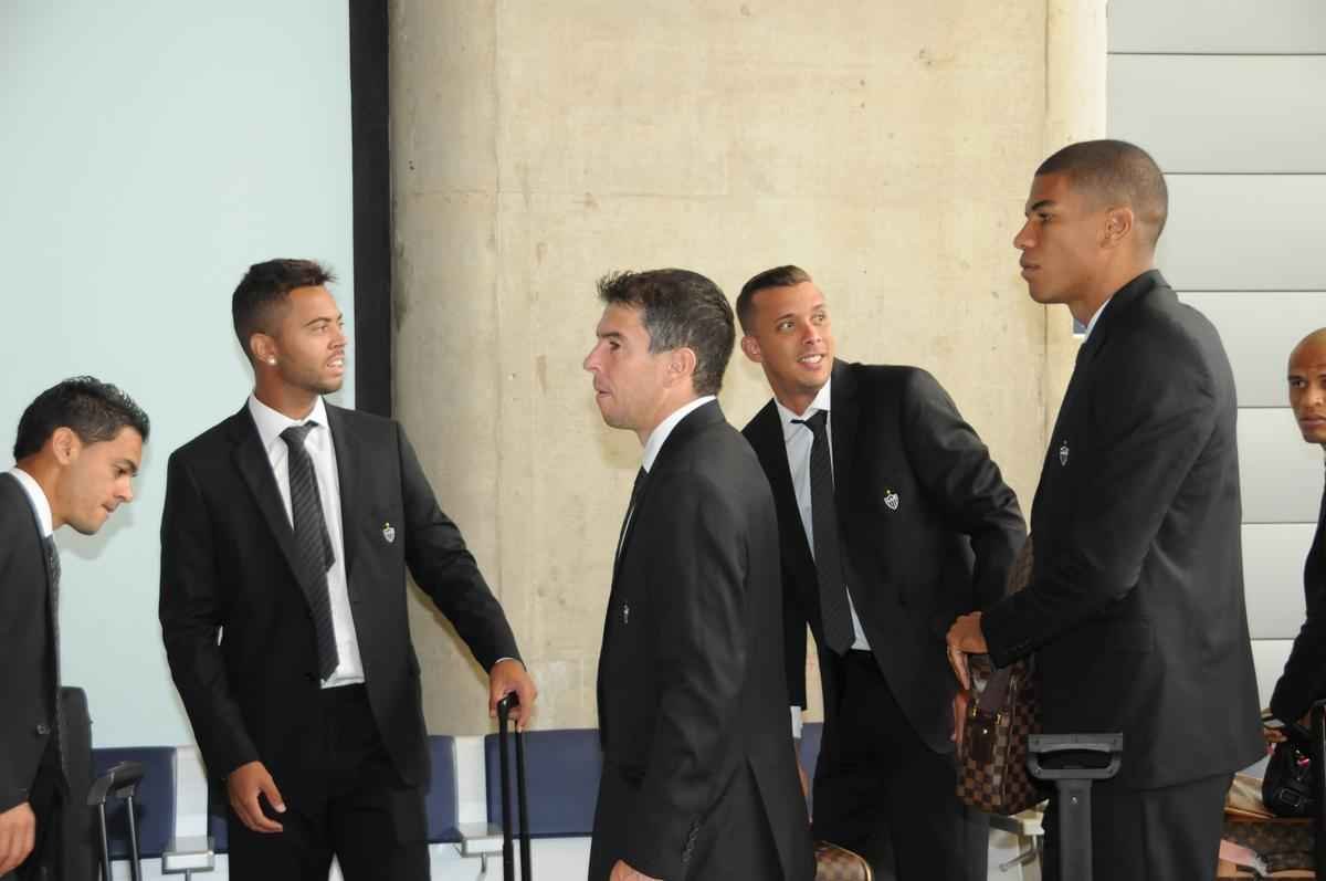 Embarque do Atltico para enfrentar o Colo Colo no Chile