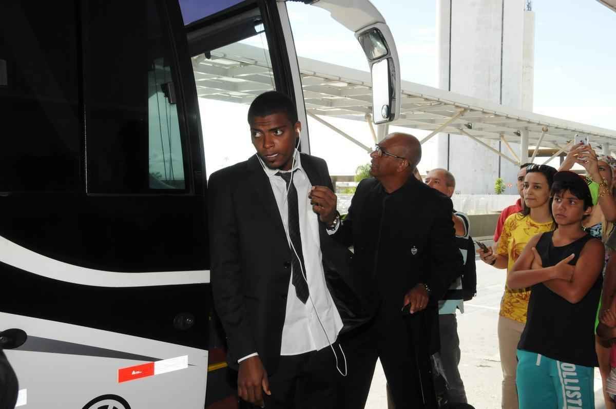 Embarque do Atltico para enfrentar o Colo Colo no Chile