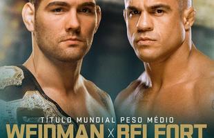 Na luta coprincipal da noite do UFC 187, Chris Weidman e Vitor Belfort lutam pelo ttulo do peso mdio, em duelo adiado em outras trs oportunidades. O americano ter a terceira defesa do cinturo que tomou de Anderson Silva, em dezembro de 2013