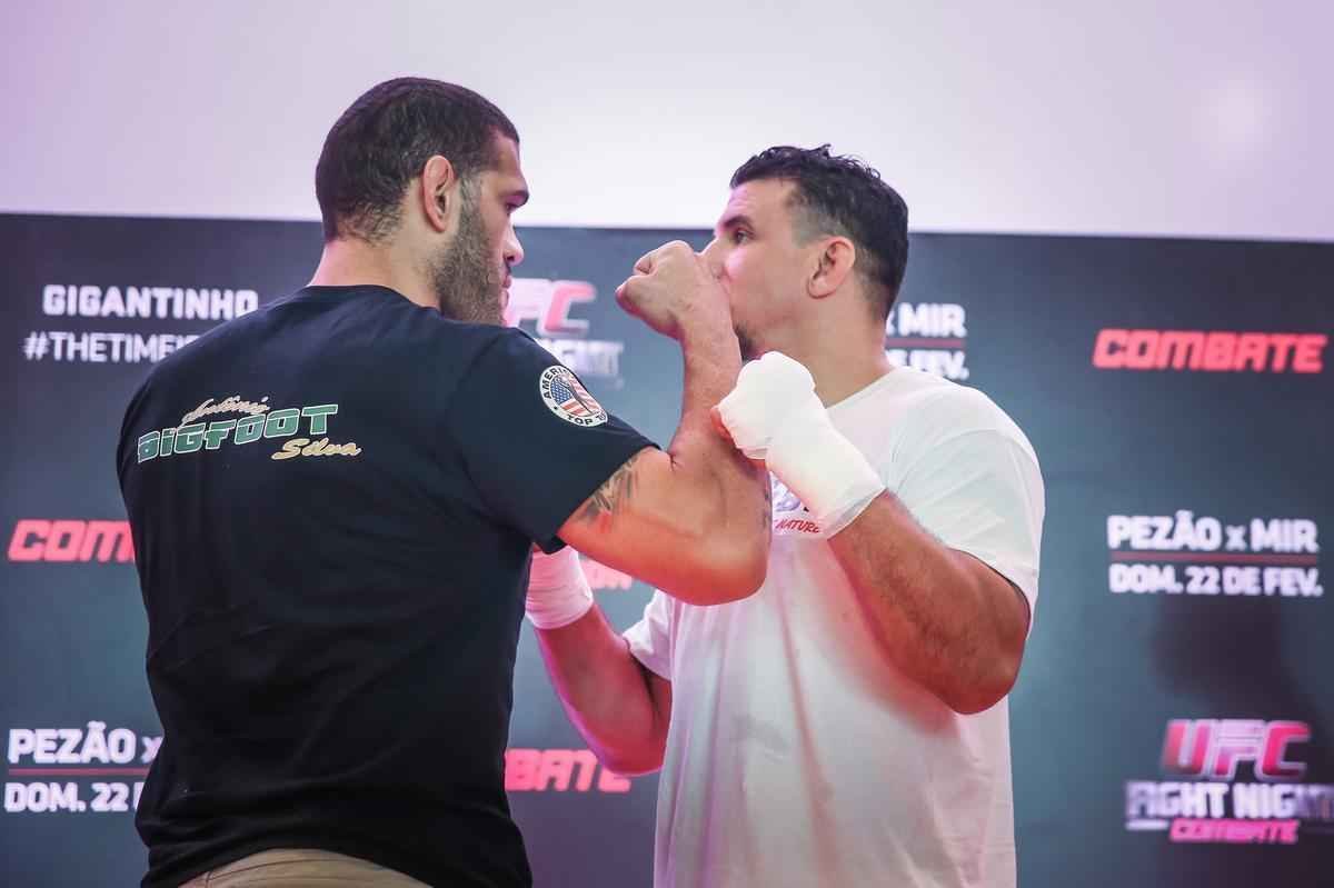 Treino aberto do UFC em Porto Alegre - Antnio Pezo e Frank Mir