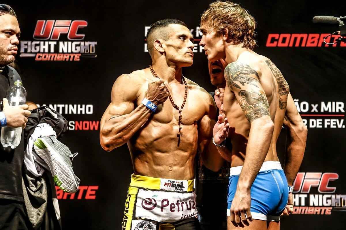 Pesagem do UFC em Porto Alegre - Cody Gibson X Douglas Silva