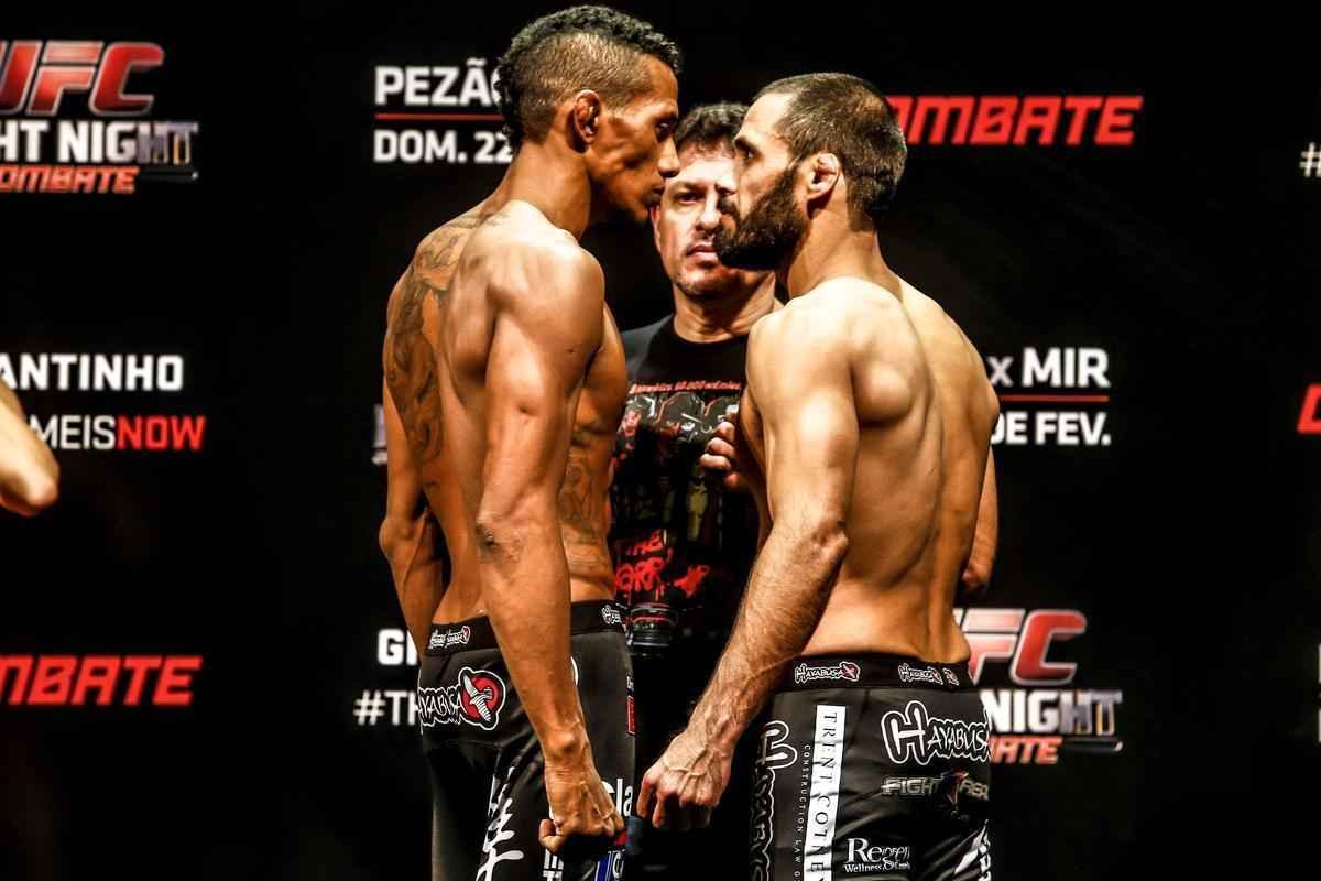 Pesagem do UFC em Porto Alegre - Iuri Marajo X Frankie Saenz