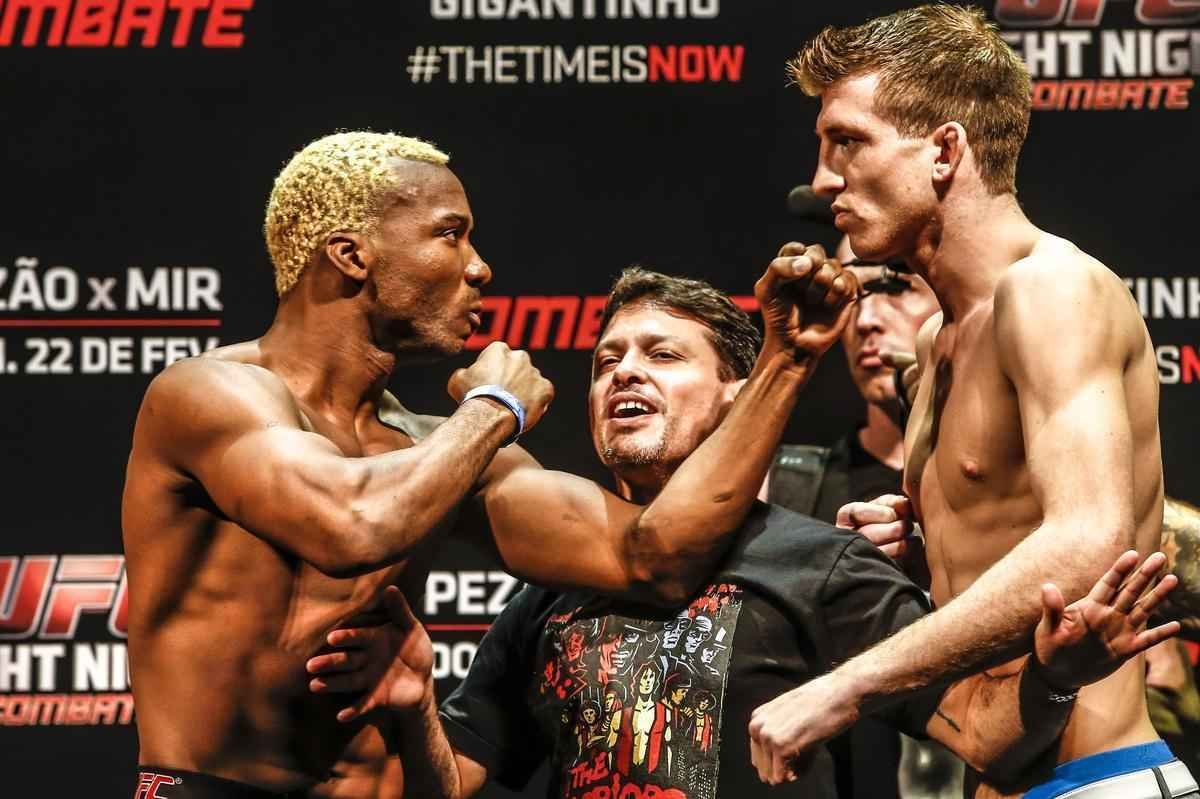 Pesagem do UFC em Porto Alegre - William Patolino x Matt Dwyer
