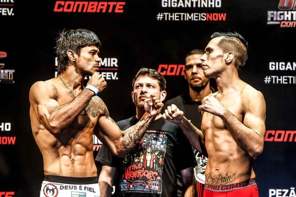 Pesagem do UFC em Porto Alegre - Tiago Trator x Mike de la Torre