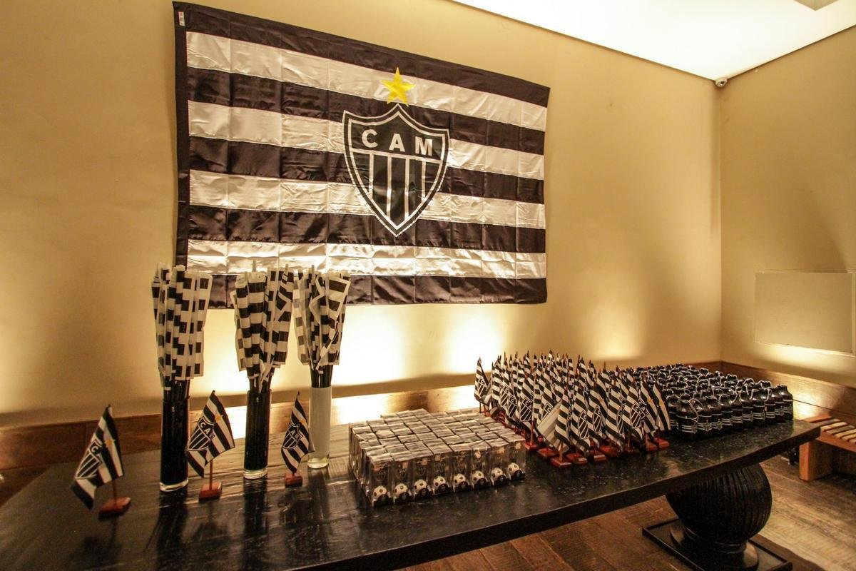 Casa de eventos pronta para receber festa de lanamento de uniforme do Atltico