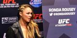 Encarada entre Ronda Rousey e Cat Zingano no Media Day do UFC 184, em Los Angeles