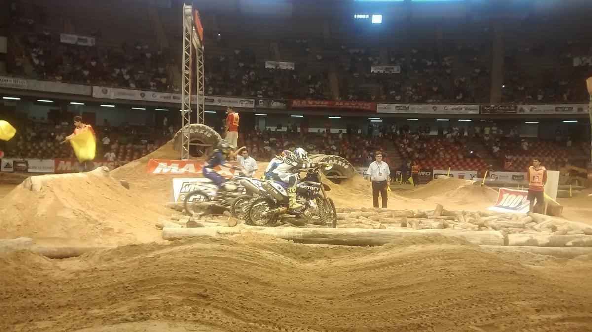 Imagens do percurso e dos treinos livres do Mundial de Superenduro, no Ginsio Mineirinho, em BH