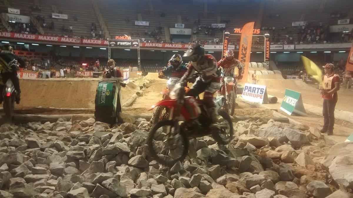 Imagens do percurso e dos treinos livres do Mundial de Superenduro, no Ginsio Mineirinho, em BH