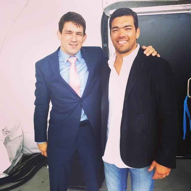 Fotos da super coletiva do UFC em Los Angeles - Demian Maia e Lyoto Machida antes da coletiva