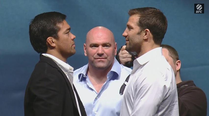 Fotos da super coletiva do UFC em Los Angeles - Lyoto Machida x Luke Rockhold