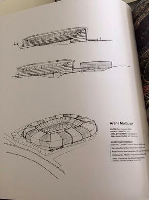 Esboo do projeto que est em andamento para ser a Arena do Galo