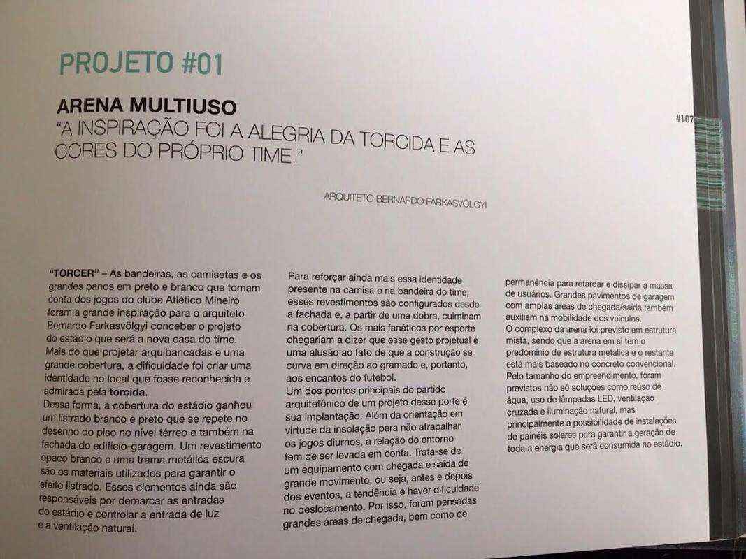 Motivos que inspiraram o escritrio de arquitetura na elaborao do projeto