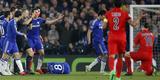 Imagens do duelo entre Chelsea e PSG, em Londres, pelas oitavas de final da Liga dos Campees