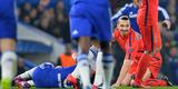 Imagens do duelo entre Chelsea e PSG, em Londres, pelas oitavas de final da Liga dos Campees