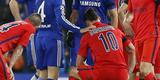 Imagens do duelo entre Chelsea e PSG, em Londres, pelas oitavas de final da Liga dos Campees
