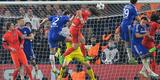 Gol de David Luiz, nos minutos finais, levou jogo com Chelsea para a prorrogao