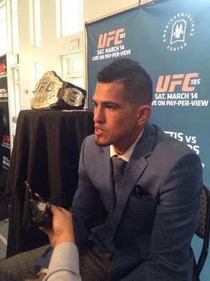 Fotos do Media Day do UFC 185, com coletivas e encaradas - Anthony Pettis