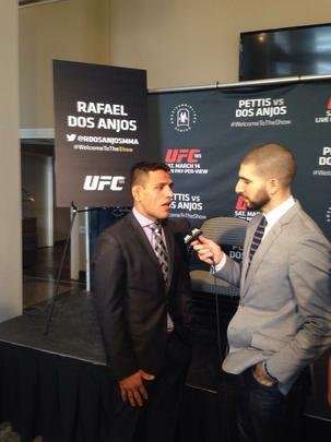 Fotos do Media Day do UFC 185, com coletivas e encaradas - Rafael dos Anjos