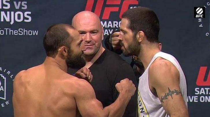 Imagens da pesagem do UFC 185, em Dallas - Johny Hendricks x Matt Brown