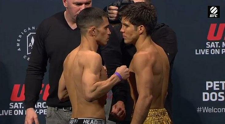 Imagens da pesagem do UFC 185, em Dallas - Chris Cariaso x Henry Cejudo