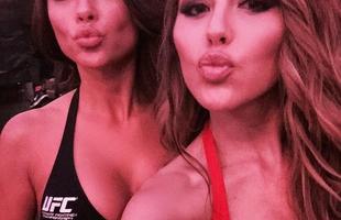 Imagens das lutas e bastidores do UFC 185, em Dallas - Octagon girls Arianny Celeste e Brittney Palmer