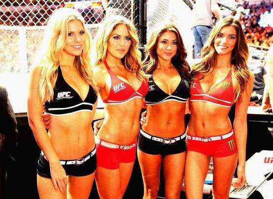 Imagens das lutas e bastidores do UFC 185, em Dallas - Chrissy Blair, Brittney Palmer, Arianny Celeste e Vanessa Hanson, octagons girls do UFC