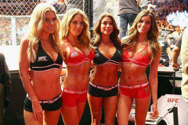 Imagens das lutas e bastidores do UFC 185, em Dallas - Chrissy Blair, Brittney Palmer, Arianny Celeste e Vanessa Hanson, octagons girls do UFC