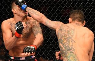 Fotos da vitria de Rafael dos Anjos, que valeu o cinturo dos leves do UFC