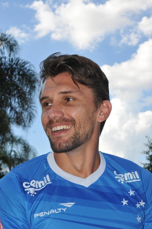 Imagens da entrevista exclusiva do Superesportes/EM com o zagueiro Paulo Andr, do Cruzeiro