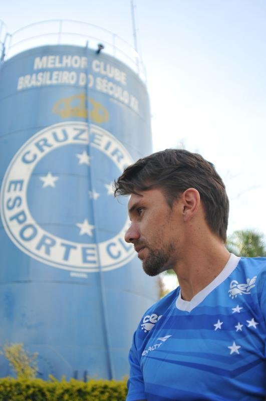 Imagens da entrevista exclusiva do Superesportes/EM com o zagueiro Paulo Andr, do Cruzeiro