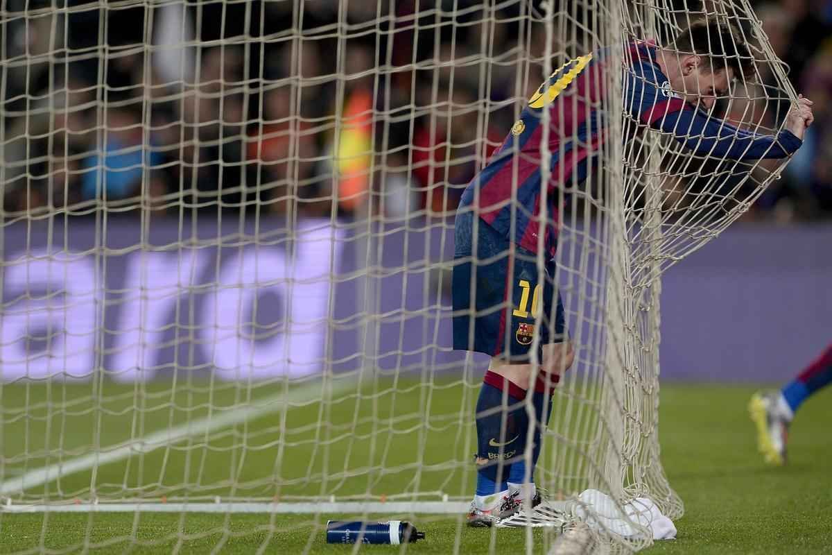 Imagens do duelo entre Barcelona e Manchester City, no Camp Nou, pela Liga dos Campees
