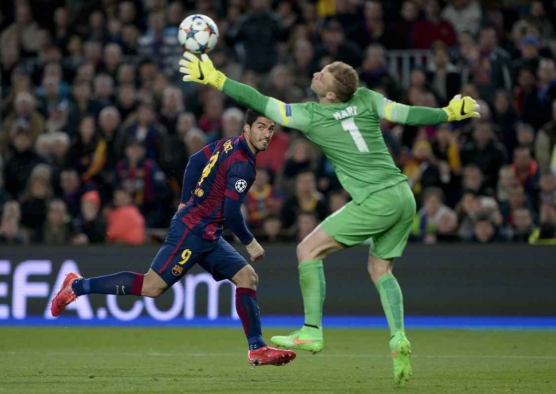 Imagens do duelo entre Barcelona e Manchester City, no Camp Nou, pela Liga dos Campees