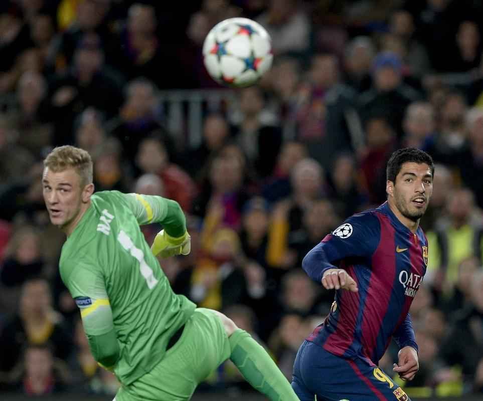 Imagens do duelo entre Barcelona e Manchester City, no Camp Nou, pela Liga dos Campees