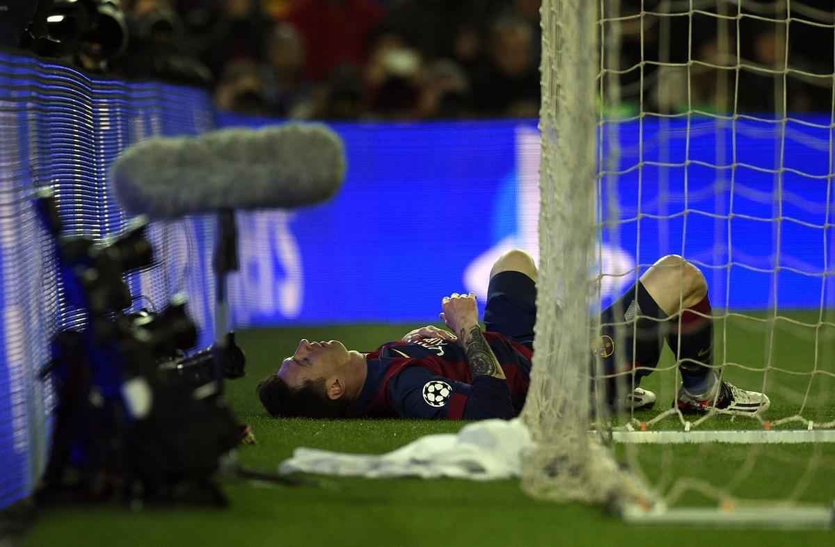 Imagens do duelo entre Barcelona e Manchester City, no Camp Nou, pela Liga dos Campees