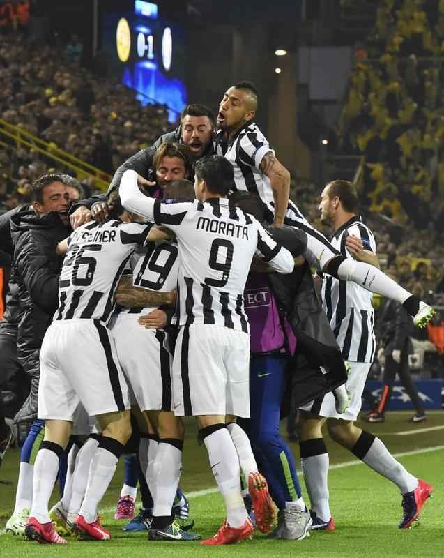 Imagens do duelo de volta das oitavas de final Liga dos Campees, entre Borussia e Juventus