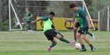 Imagens do treino coletivo do Amrica desta quarta-feira (18/03). Rubens marcou para os titulares e Rodrigo Silva empatou para os reservas: 1 a 1.