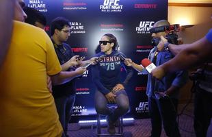 Imagens do Media Day do UFC Fight Night 62 - Amanda Nunes concede entrevista