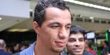 Autor do primeiro gol do Cruzeiro contra o Mineros, Leandro Damio desembarca em Confins