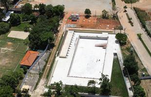 PISCINA DO PENTATLO MODERNO - A piscina est sendo reformada e ter uma arquibancada com 2 mil lugares temporrios. A concluso ser no 1 trimestre de 2016. Receber competies do Pentatlo