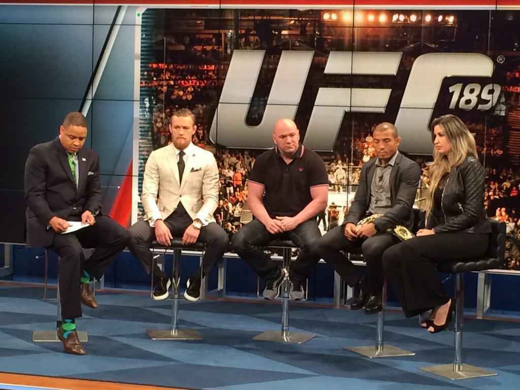 UFC 189 World Championship Tour, com Jos Aldo e Conor McGregor, em entrevista em Las Vegas