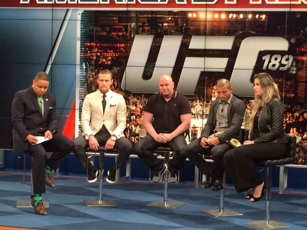 UFC 189 World Championship Tour, com Jos Aldo e Conor McGregor, em entrevista em Las Vegas