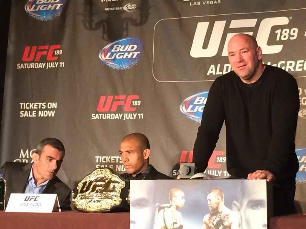 UFC 189 World Championship Tour, com Jos Aldo e Conor McGregor, em Londres