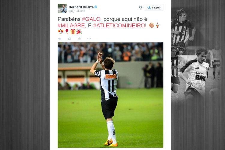 Bernard: 'Aqui no  milagre,  Atltico Mineiro'