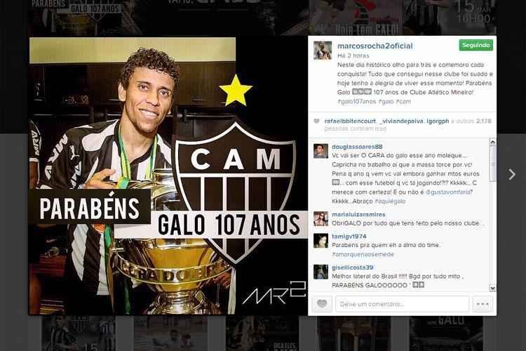 Marcos Rocha: 'Neste dia histrico, olho para trs e comemoro cada conquista!'