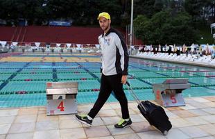 Fotos da apresentao do nadador Thiago Pereira no Minas Tnis Clube